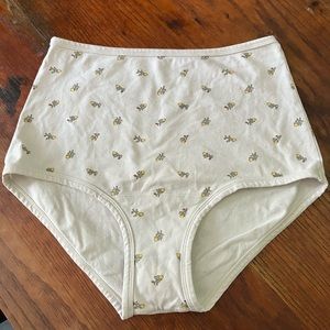 ARQ High Rise Undies Yellow Calico Large